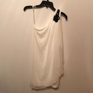 Flowy One Shoulder Mini Dress
